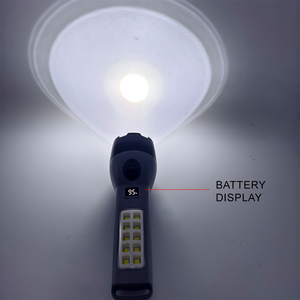 Cao Powered lumen sáng cảm ứng khẩn cấp ánh sáng mạnh mẽ năng lượng mặt trời có thể sạc lại dẫn đèn pin - Product Image 4