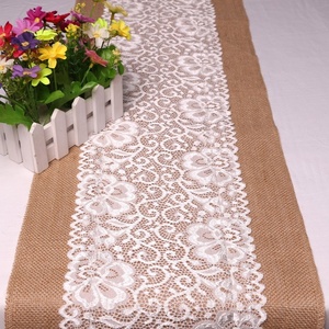 Décorations <span class=keywords><strong>de</strong></span> mariage rustiques en <span class=keywords><strong>dentelle</strong></span>, centre <span class=keywords><strong>de</strong></span> <span class=keywords><strong>table</strong></span>, <span class=keywords><strong>chemin</strong></span> <span class=keywords><strong>de</strong></span> <span class=keywords><strong>table</strong></span> en toile <span class=keywords><strong>de</strong></span> jute - Product Image 5