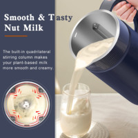 Machine à lait de soja portable 6 fonctions, presse-agrumes, mixeur auto-nettoyant avec filtration intégrée, mini-machine à lait de soja