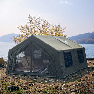 Lujoso 17.2 ㎡   Carpa Inflable <span class=keywords><strong>de</strong></span> Tela Oxford <span class=keywords><strong>para</strong></span> Acampar, <span class=keywords><strong>de</strong></span> Fácil Montaje, Resistente a la Lluvia y Nieve, Casa al Aire Libre <span class=keywords><strong>para</strong></span> <span class=keywords><strong>Dos</strong></span> Habitaciones, Carpa Familiar - Product Image 4