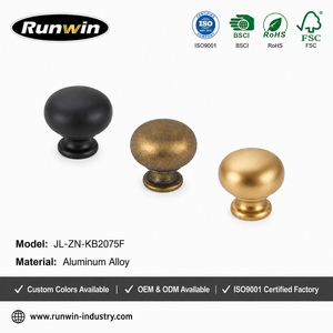Antique Furniture Cabinet Handle and <strong>Knob</strong> Kitchen Cupboard Aluminum Alloy Closet Accessories Wardrobe Drawer Durable Hardware - Product Image 1