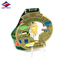 Médailles de sport Marathon Longzhiyu, fabrication sur mesure, médailles combinées mignonnes d'anime, vente en gros, médailles en métal amusantes pour enfants, médailles de course