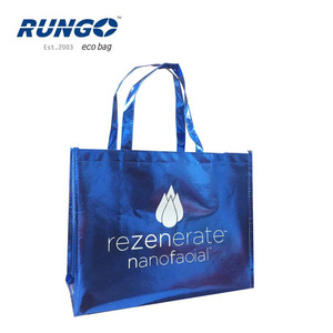 <span class=keywords><strong>Rungo</strong></span> azul metálico de polipropileno bolsa de polipropileno pp bolso no tejido - Product Image 1
