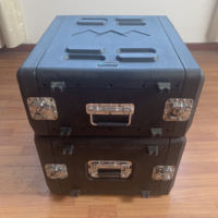 Kkmark 2U 3U 4U 5U 6U 8U 10U 12U 14U 16U 18U Space 19 "Racks en plastique HDPE Flight DJ Audio Equipment Cases
