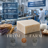 Savon au lait de chèvre LIYALAN 100g de la ferme, exfoliant doux au beurre de karité pour tous types de peau, marque privée, usine ODM