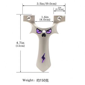 Nueva Resortera Mini Demon de Aleación de Aluminio Potente - Carga Rápida, Banda Plana de Alta Resistencia, 0.3kg, 120cm de Altura para Uso Adulto - Product Image 4