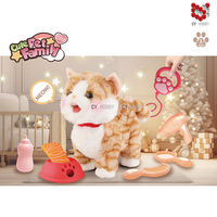 Machine répétitive intelligente pour chat Poupées en peluche pour enfants pour soulager le stress en fourrure