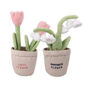 Jouet <span class=keywords><strong>pour</strong></span> animaux de compagnie en <span class=keywords><strong>peluche</strong></span> personnalisé OEM, écologique, résistant aux morsures, design plante en pot, jouet à mâcher souple et couineur <span class=keywords><strong>pour</strong></span> <span class=keywords><strong>chien</strong></span>, pot de fleurs décoratif - Product Image 6