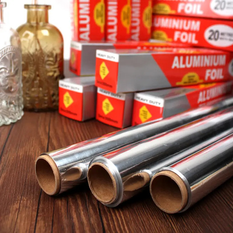 Hot Selling 30cm Width Food Grade Aluminum Foil Paper Coated Best Price for Kitchen Use Food Packaging/Wrapping