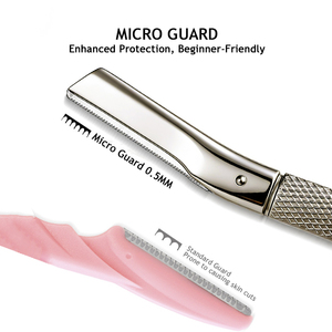 Nuevo Producto en Venta, Herramientas de Maquillaje de Acero Inoxidable de Alta Calidad con Punta Cuadrada, Recortador de Cejas, Depiladora Facial para <span class=keywords><strong>Mujer</strong></span>, SHILING - Product Image 3