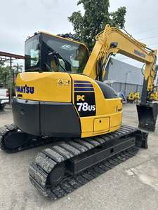 Excavatrice sur chenilles hydraulique compacte Komatsu PC78US-8 d'occasion, 7,5 tonnes, queue ultra courte, d'origine japonaise, faible nombre d'heures de travail, petite taille, modèle D - Product Image 1