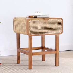 <span class=keywords><strong>Cannage</strong></span> En <span class=keywords><strong>Rotin</strong></span> naturel En Bois Table De <span class=keywords><strong>Chevet</strong></span> - Product Image 3