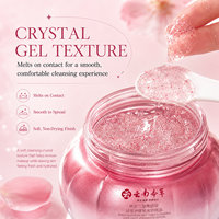 Gel nettoyant pour le visage à la fleur de pêcher, élimination des points noirs, contrôle du sébum, démaquillant, nettoyage en profondeur, traitement de l'acné