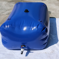 Réservoir d'eau gonflable flexible et portable en PVC, capacité de stockage de 1000/2000/3000 litres