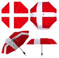 Parapluie de golf pliable de marque de voyage avec impression de logo personnalisé à ouverture automatique parapluie international avec drapeau du Royaume-Uni et du pays palestinien