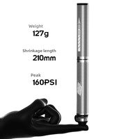 Pompe à vélo mini portable ENLEE en alliage d'aluminium, universelle Presta Schrader pour vélos de route et VTT