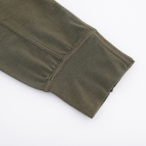 Kemeja lengan panjang <span class=keywords><strong>Merino</strong></span> pria, wol termal leher Crew - Product Image 4