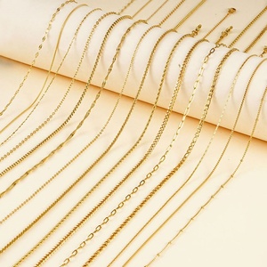 Chaînes tendance en acier inoxydable 316L anti-ternissement, plaquées or 14K 18K, PVD, pour femmes, vente en gros personnalisée - Product Image 3