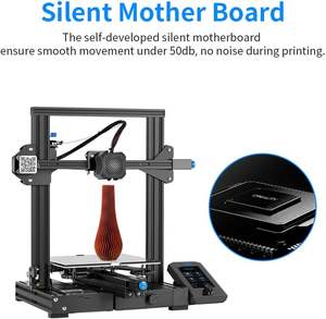 Resmi Creality Ender 3 V2 yükseltilmiş sessiz anakart markalı güç kaynağı ile 3D yazıcı carborglass cam platformu özgeçmiş - Product Image 2