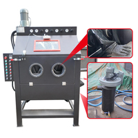 Cabine de sablage humide automatique robuste pour le nettoyage des surfaces métalliques