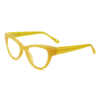 Lunettes rétro en acétate à monture œil de chat Lunettes à monture optique complète bloquant la lumière bleue Lunettes
