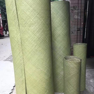 Handmade Bamboo Mats Water Bamboo Ci Bamboo Green Herringbone Pattern Eco Friendly Bed Sheet 1.5x1.9 1.2x1.8 1.8x2.0 China - Product Image 1