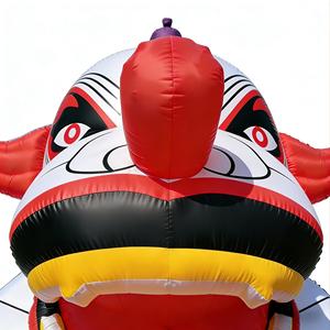 Araña Gigante Roja Inflable DST, Adorno de Jardín para Halloween, Ojos Rojos LED, Bomba de Aire Eléctrica, Multicolor, Casa Embrujada Espeluznante - Product Image 6