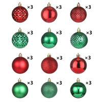 Boules de Noël 2026 – Ornements en plastique incassable fabriqués à la machine, emballage en boîte, pour sapin, fêtes, mariages, à suspendre