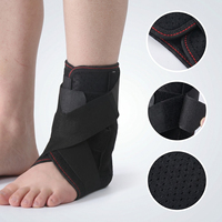 Attelle de soutien réglable pour la cheville et l'articulation du pied – Protection et fixation des fractures de la cheville – Manchon de récupération en coton pour blessures