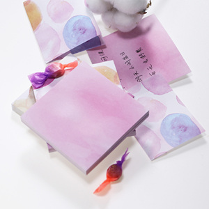 Note adesive di cancelleria Kawaii <span class=keywords><strong>e</strong></span> Post nota promozionale Logo personalizzato serie di colori Note autoadesive facili Post Memo pad - Product Image 4