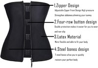 Corset ventre plat en Latex pour Sport, Logo personnalisé, amincissant, 7 pressions en acier, 100%