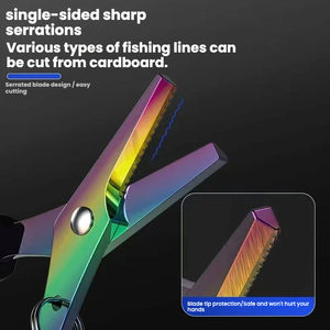 กรรไกรตัดสายเบ็ด สแตนเลส ชุบไทเทเนียม พกพาสะดวก อุปกรณ์ตกปลา สาย PE กรรไกรตัดสายสแตนเลส - Product Image 4