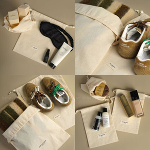 PandaSew Custom logo with Label Clothing Shoes Underwear <b>Dust</b> Packaging <b>Bag</b> Cotton Drawstring <b>Bag</b> - Product Image 6