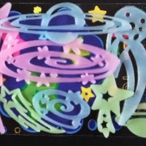 Autocollants muraux phosphorescents en plastique fluorescent, autocollants décoratifs pour la maison, motif étoile, impression numérique - Product Image 4