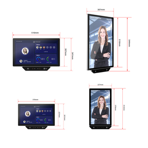 21.5 inch Đầu đọc thẻ kích thước lớn sinh trắc học kiểm soát truy cập nhân viên đồng hồ trong và ngoài tham dự máy tham dự phát hiện khuôn mặt - Product Image 3