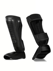 Protection de <span class=keywords><strong>tibia</strong></span> réglable en PU pour entraînement de Muay <span class=keywords><strong>Thai</strong></span> et arts martiaux, résistante à l'usure, personnalisable – Offre Spéciale - Product Image 1