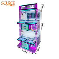 SOURE Machine de jeu d'arcade à grue à pinces premium pour 4 joueurs, à monnayeur, type maison de poupées, adaptée aux adultes et aux enfants