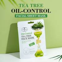 Masque facial en feuille Aichun à l'huile d'arbre à thé, contrôle du sébum, niacinamide, hydratant, resserre les pores, soin anti-acné