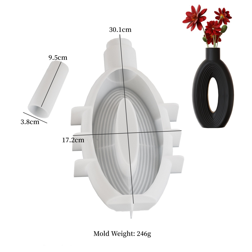 Vase mold-03 White