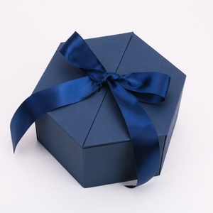 Plain Printed Magnetic Closure Flap Elegant Bespoke Paper Cardboard Gift <b>Boxes</b> With Ribbon for Sale - Product Image 3