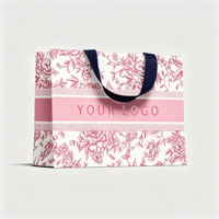 Sac cadeau en carton blanc de luxe 190-230 g/m², avec poignée en ruban intégrée, emballage boutique personnalisé avec logo