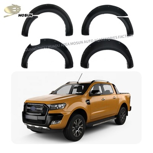 Passage de roue boulonné ABS large poche Rivet style garde-boue évasé pour <span class=keywords><strong>Ford</strong></span> <span class=keywords><strong>Ranger</strong></span> T7 2015-2018 4dr Extensions de protection de bavette à sourcils - Product Image 2