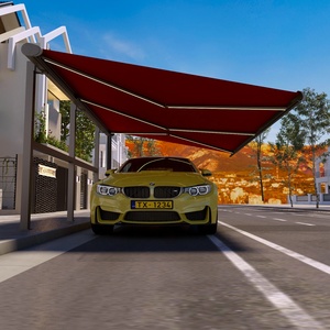 Sang trọng ngoài trời gấp cánh tay mái hiên có thể thu vào carport tán tiết kiệm không gian thiết kế - Product Image 5