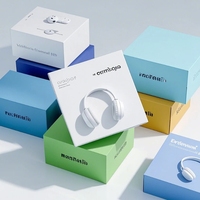 Boîte d'emballage en papier pour écouteurs sans fil rigides de luxe personnalisés pour l'électronique intelligente pour les produits électroniques grand public