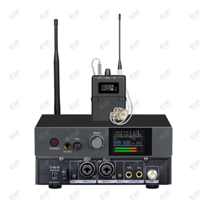 Système de monitoring intra-auriculaire stéréo sans fil monocanal AC-300UHF, alimenté par batterie/énergie solaire, pour chanteurs, groupes et performances live - Product Image 6