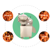 Industriële automatische tomaten- en mango-snijmachine, wortelgroente- en fruitblokjes-snijmachine, aardbei- en ananas-snijmachine