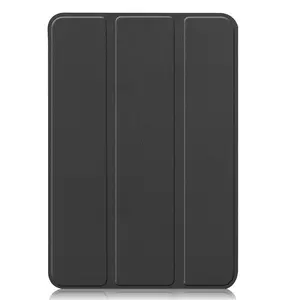 Capa magnética tri-fold para tablet, capa traseira protetora transparente para ipad mini 6 tpu, capa rígida de couro