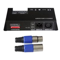 Contrôleur LED RVB DMX 512, décodeur DMX 3*10A 12-24V pour scène, DJ, fête, mariage