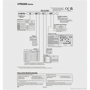 Collecteur pneumatique SMC VV5FR2-01T1-021-02 pièces pneumatiques - Product Image 1