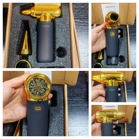 Plumeau à air comprimé-Plumeau électrique pour barbier à cheveux, mini souffleur d'air sec à jet portable à 3 vitesses, aspirateur sans fil